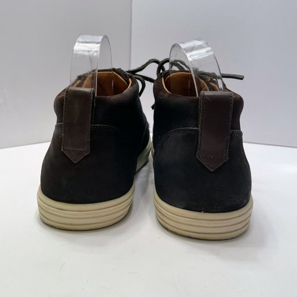 Peter Millar Dark Brown/Bison Leather Lace Up Midtown Chukka Sneaker Sz 10.5 main image 13